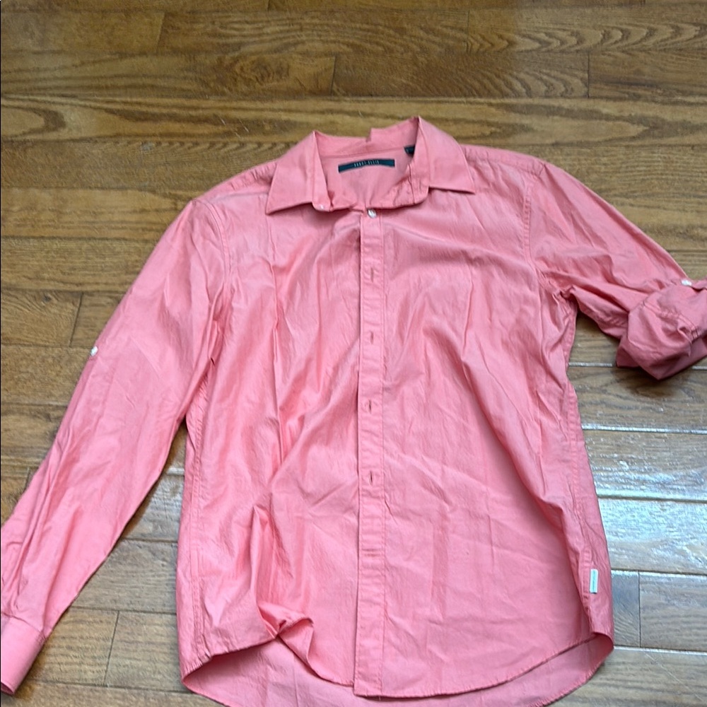 Perry Ellis Coral Button-Down Shirt
